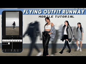 Flying Outfit Runway Fashion Transition Effect - Mobile Editing Tutorial (Capcut)