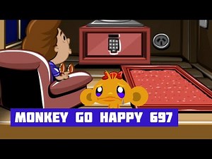 Monkey GO Happy: Stage 697 — Happy New Year · Free Game · Walkthrough