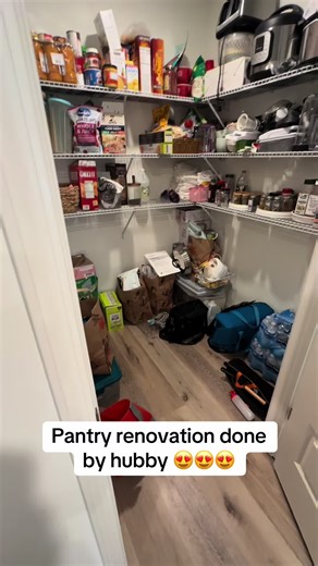 Before and after pantry renovation done by the hubs 😍 @amariru_prince #fyp #renovation #pantry #pantryorganization