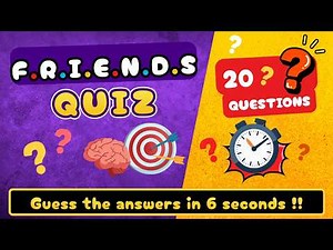 FRIENDS Quiz | 20 Questions That Only True Fans Can Answer