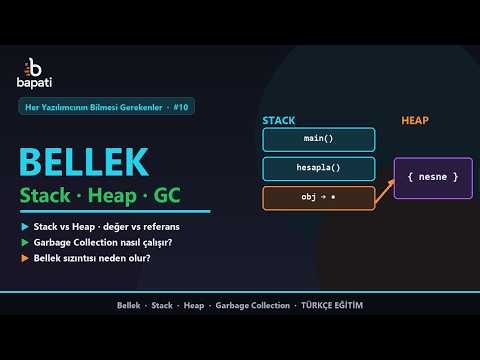 Bellek: Stack, Heap ve Garbage Collection | Değer vs Referans