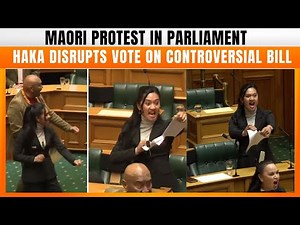 New Zealand MPs stage haka protest against Indigenous treaty bill in parliament | News9