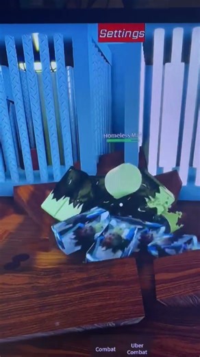 Homeless Man uses ANOTHER secret grab animation on a zombie #roblox #bloodyplayground