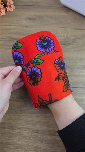 @narin_handicrafts | Practical Mini Wallet Made from One Piece of Fabric | Card Holder & Feminine Pad Pouch | Instagram