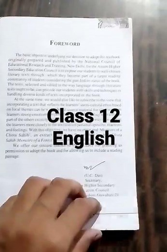 Class 12 English book , Unboxing and review