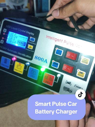 Smart Pulse Car Battery Charger for Quick Battery Repair