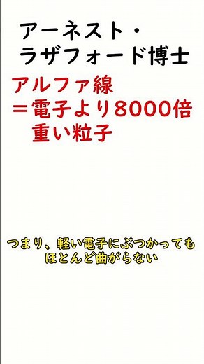 【化学】中高生必見化学！！大発見！？「原子核」の発見について1分高速解説！ #化学 #ゆっくり解説 #リカスタ