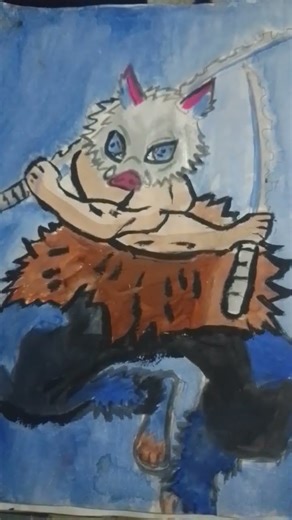 how to draw inosuke #animeeart #drawing #anime