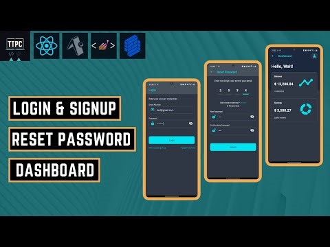 Dark Theme React Native Login Screens (FULL VIDEO)