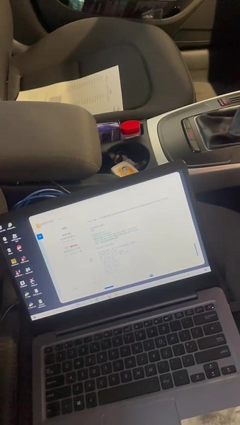 Audi A4 in today for a custom stage one remap and carbon clean we...