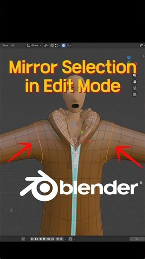 How to Mirror Selections in Edit Mode