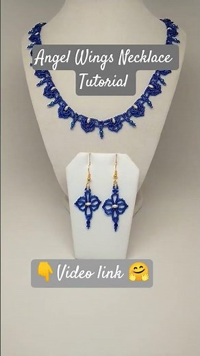 Angel Wings Necklace Tutorial| using SuperDuos, pearls & Miyuki seed beads
