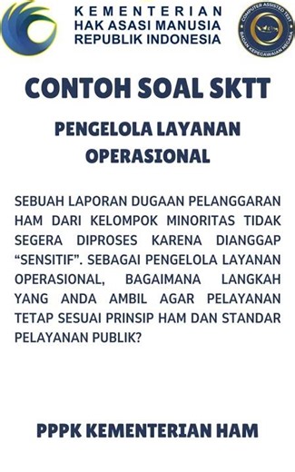 Latihan Soal SKTT PPPK Kemenham - Pengelola Layanan Operasional #pppkkemenham #latihansoalpppk