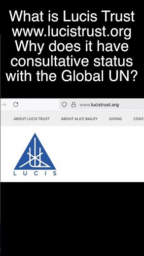 Lucis Trust: Tell Me You're A Luciferian Without Telling Me You're A Luciferian #SRA