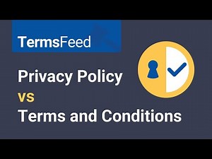 Privacy Policy vs Terms & Conditions
