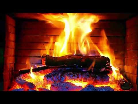Cozy Fireplace 4K Ambience (12 Hours) with Crackling Fire Sounds for Deep Sleep, Relaxation