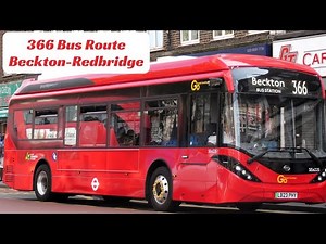 London Bus Ride - 366 Bus Route Visual From Beckton Station To Redbridge, Falmouth Gardens