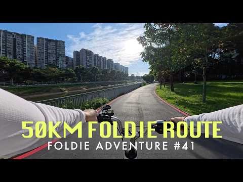 50KM PCN Ride to The Coastal Settlement for Breakfast 🚴 | AMK–Pasir Ris–Loyang Loop (20" Foldie)