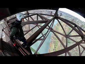 BASE Jumping Between Steel Beams - Tragedy Almost Strikes