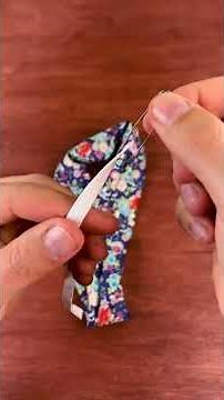 How to easily sew a scrunchie 🪡✨ #sewingtutorial #sewing #handmade
