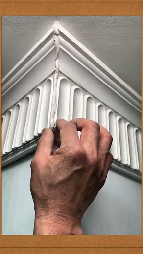 Easy Gypsum Ceiling Cornice Installation #Gypsum #CeilingDesign #HomeRenovation #DIYHome #Interior