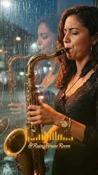 Relaxing Saxophone Jazz 🎷 | Soft Rainy Window Jazz for Studying & Late Night Vibes #RelaxingMusic