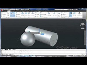 AutoCAD 3D - Aula 11 - Inserindo uma Esfera, Cilindro e Elipse