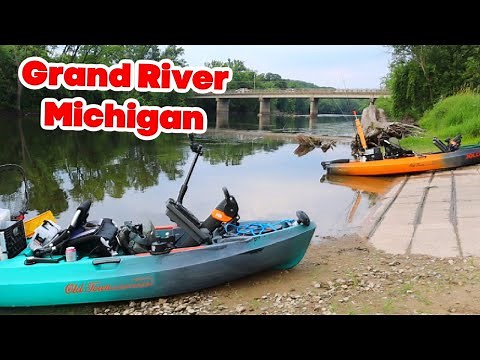 Fishing the Grand River in Michigan