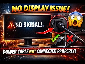 No Display Issue? ⚠️ Power Cable Not Connected Properly (Easy Fix)