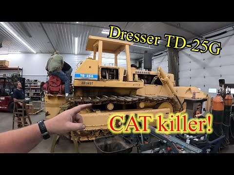 Ex power line Dresser TD-25G dozer service and winch removal, getting it ready for the dirt again!