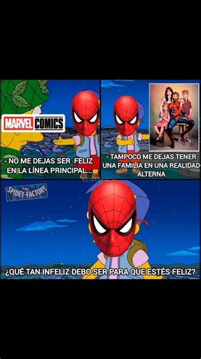 No dejan ser feliz a Spider-Man - Fandub #spiderman #marvel #comics #UltimateSpiderMan #fandub