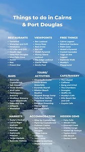 3.4K views | Here is the ultimate guide to Cairns & Port Douglas. Save for later and thank us anytime! #cairns #portdouglas #cairnslife #cairnsaustralia #thingstodocairns #cairnsfoodie #portdouglasdaintree #australia #travelguide | Travello | Facebook