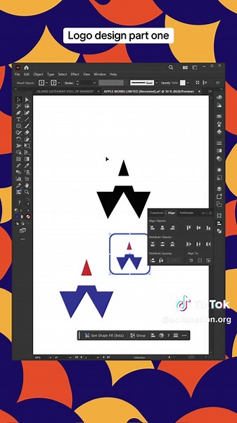 Apple Works Ltd Logo Design Tutorial