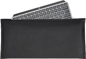 imComor Keyboard Dust Cover Sleeve Bag for Universal 60% 75% 80% Wireless/Wired Gaming PC Computer Keyboards Dust Cover, Logitech/Dell/Corsair/Redragon/Arteck/Apple Keyboard Protector-Black