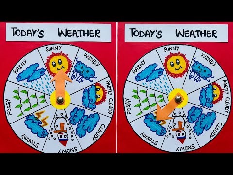 Weather Wheel Craft | How to Make Weather Wheel for School Project | Today's Weather Working Model