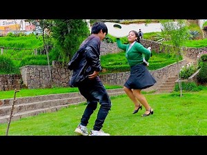 Baile tradicional Huayno con caja Huamachuco