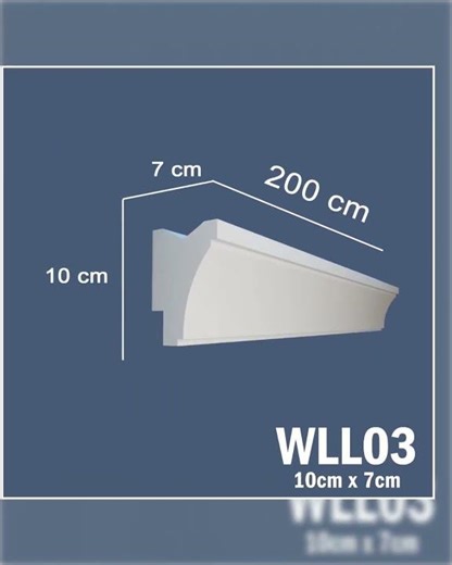 LED Coving for Ceilings Cornice XPS Extruded Polystyrene WLL03