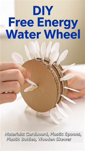 “DIY Free Energy Water Wheel – No Electricity Needed!”