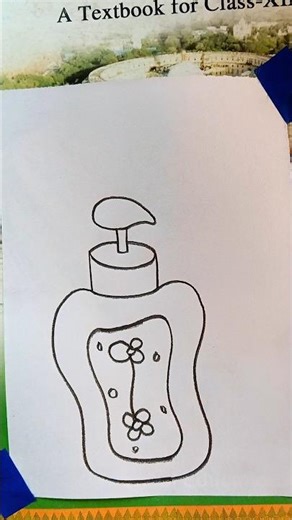 “How to Draw a Soap Bottle Step by Step 🧴#bottelart #easydrawing #viralshorts #shorts