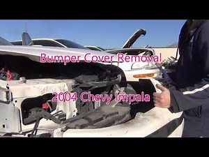 2004 Impala Bumper Cover Removal