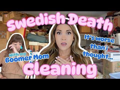 DAY 1 SWEDISH DEATH CLEANING CHALLENGE with my BOOMER MOM lol (1000's Decluttered!)