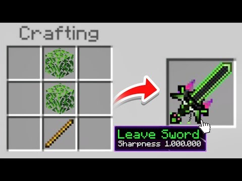Minecraft, But Leaves Are Super Op....