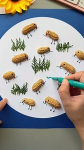 77K views · 427 reactions | Use peanut shells to make a beautiful creative painting "Chicken Foraging" #fblifestyle #creative | Art, Crafts and Journals | Facebook