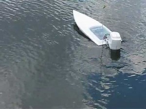 Monster Electric RC Outboard Powerboat