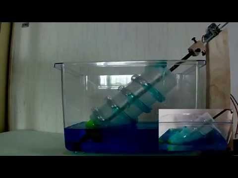 アルキメデスの螺旋(揚水編 水量の差)