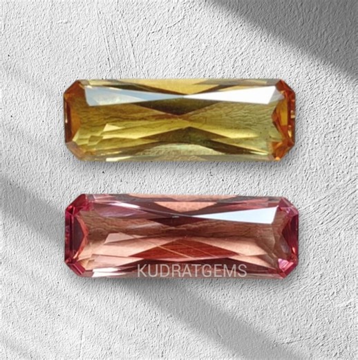 Synthetic Alexandrite Color Change Gemstone Radiant Cut Octagon Loose Gem 20x7mm Rare Color Tone - Etsy Australia