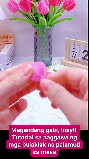 Magandang gabi, Inay!!! Tutorial sa paggawa ng mga bulaklak na palamuti sa mesa | Fresh Graduate.id