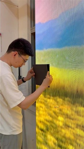 You Don’t Need the Back to Fix This LED Screen. #yuchip #indoorleddisplay #ledwall #installation