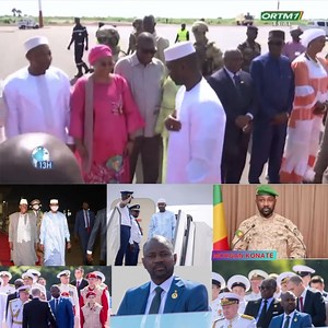 Arrivée son excellence colonel Asim goita à l’aéroport international modibo kei￼ta de senou bon arrivée 🇲🇱👊🇲🇱🇷🇺 | Kounafoni 24