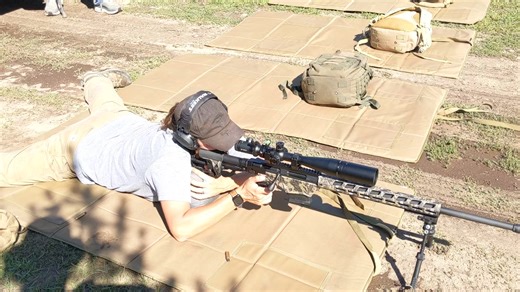 Another class, another Instructor demo.... Showing @ 300 yards, if you build a good position, quicker follow-up shots are easy. Correct position means your reticle stays on target, vs having to muscle the reticle back onto the target. PointBlankGunTraining.com Long Range Precision Rifle Training Courses | PointBlank Gun Training | Facebook